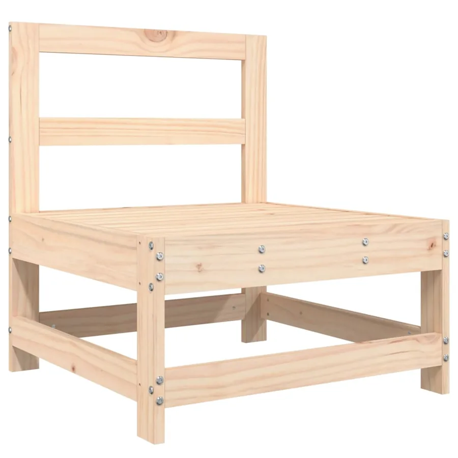 Salon de jardin 10 pcs bois de pin massif - 6