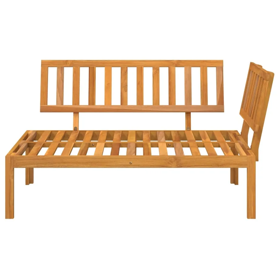 Canapé d'angle palette de jardin bois massif d'acacia - 3