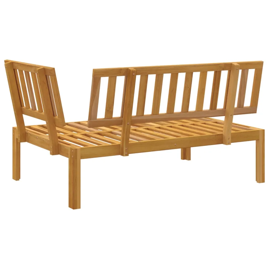 Canapé d'angle palette de jardin bois massif d'acacia - 4