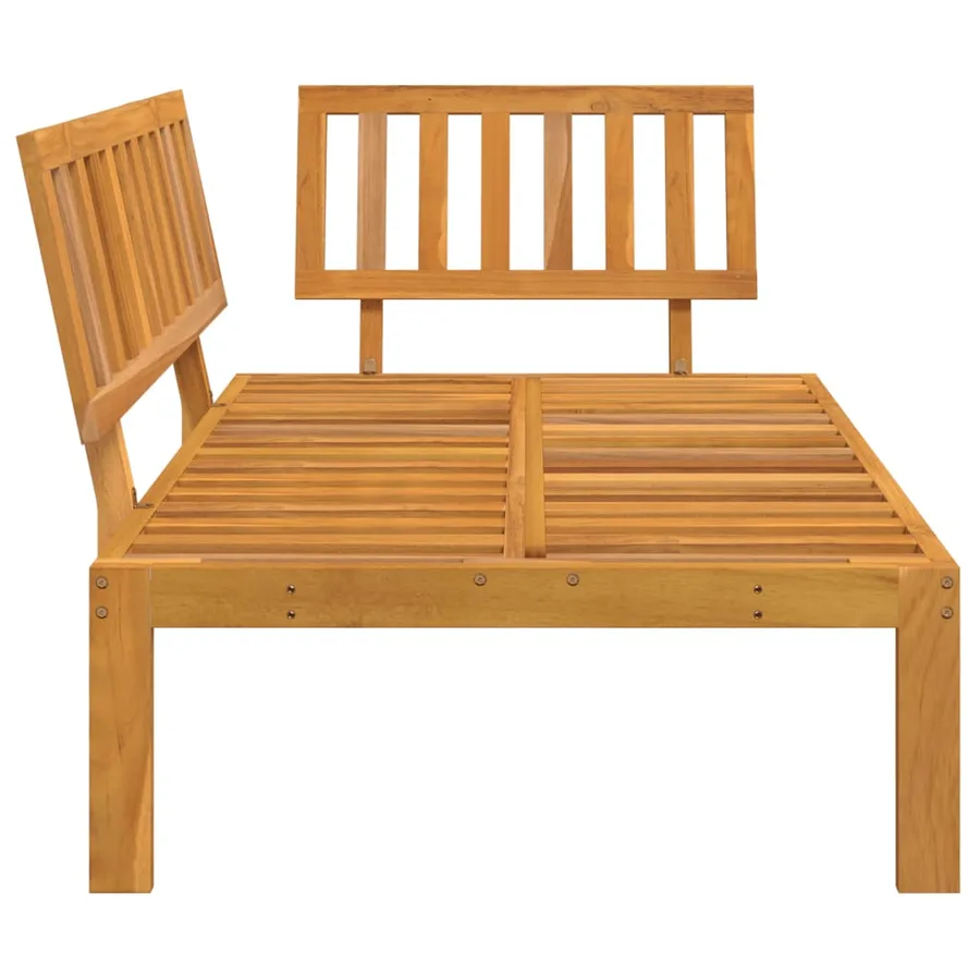 Canapé d'angle palette de jardin bois massif d'acacia - 5
