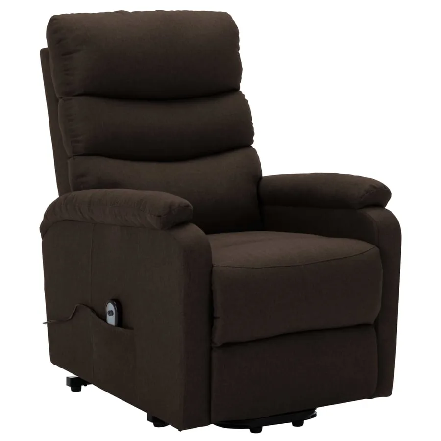 Fauteuil Marron foncé Tissu - 2