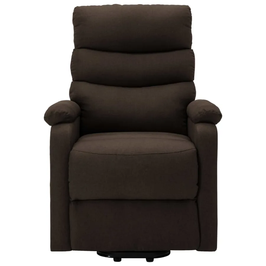 Fauteuil Marron foncé Tissu - 3