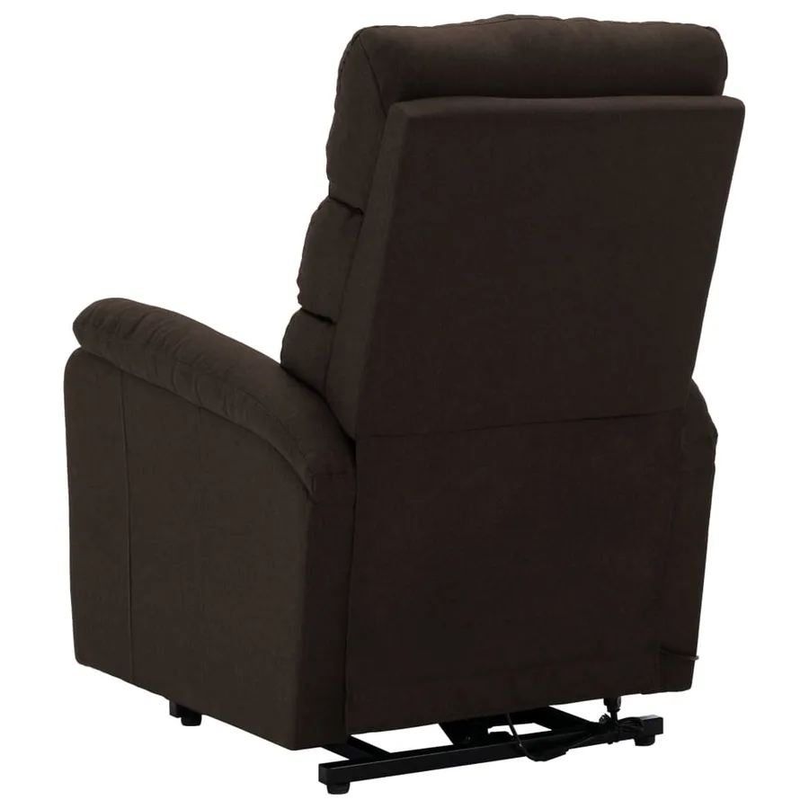 Fauteuil Marron foncé Tissu - 5