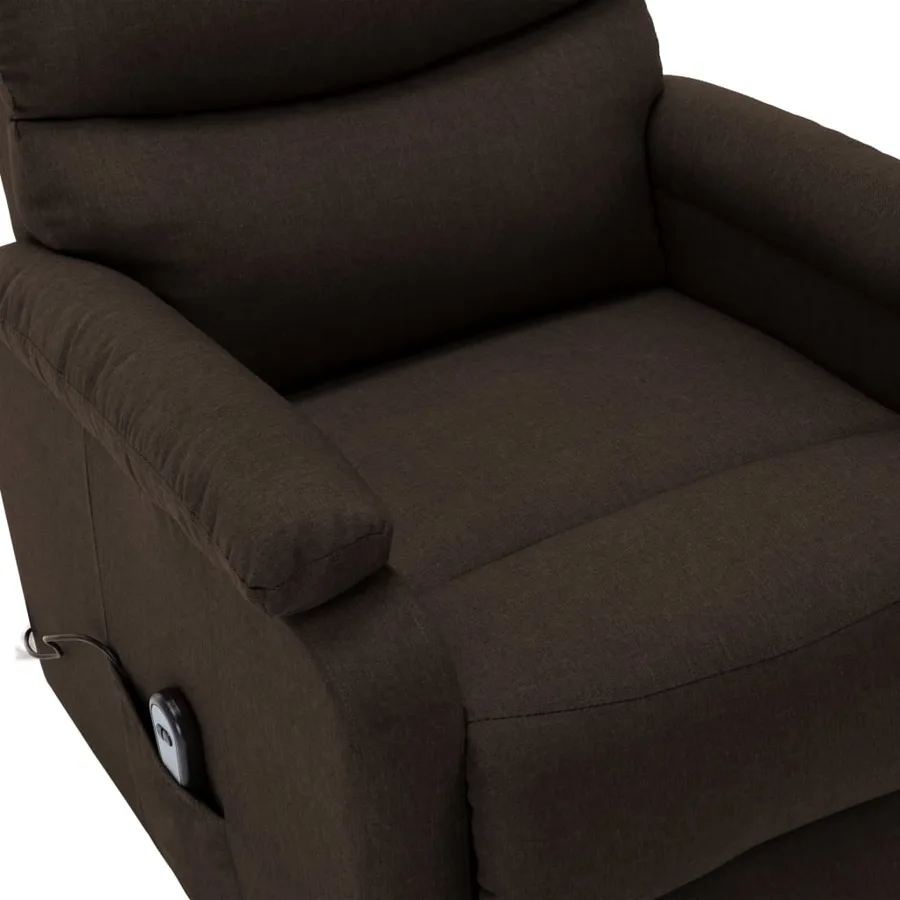 Fauteuil Marron foncé Tissu - 6