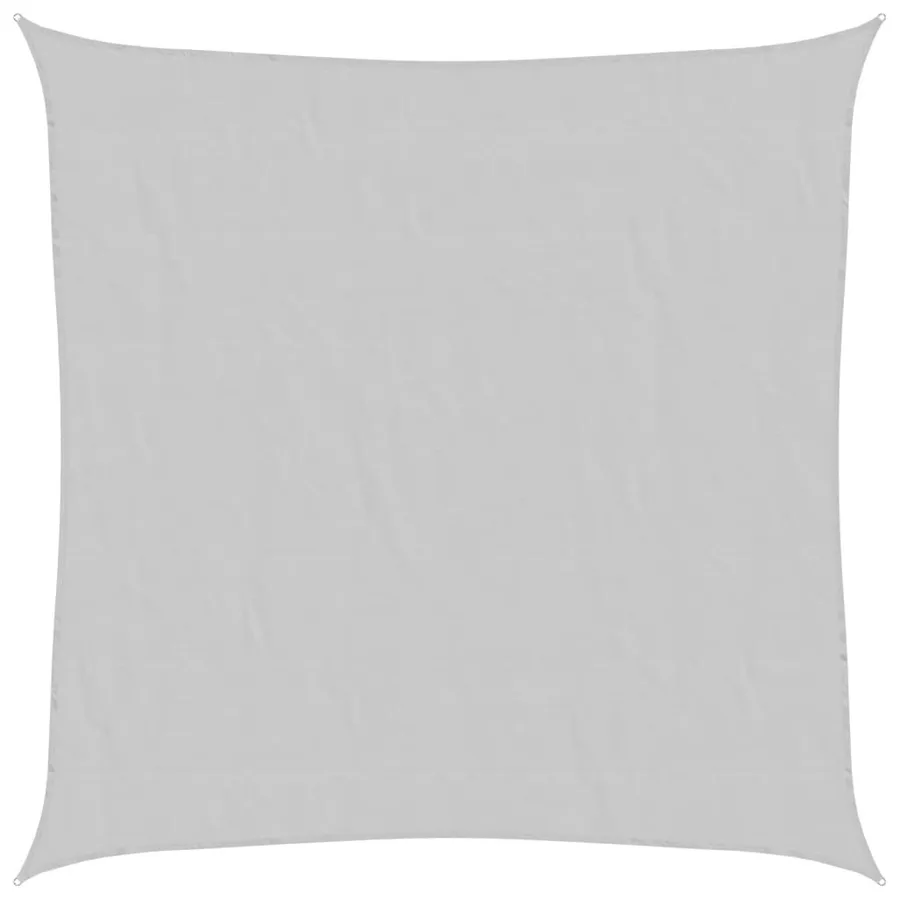 Voile d'ombrage gris clair 6x6 m 100% polyester oxford - 2