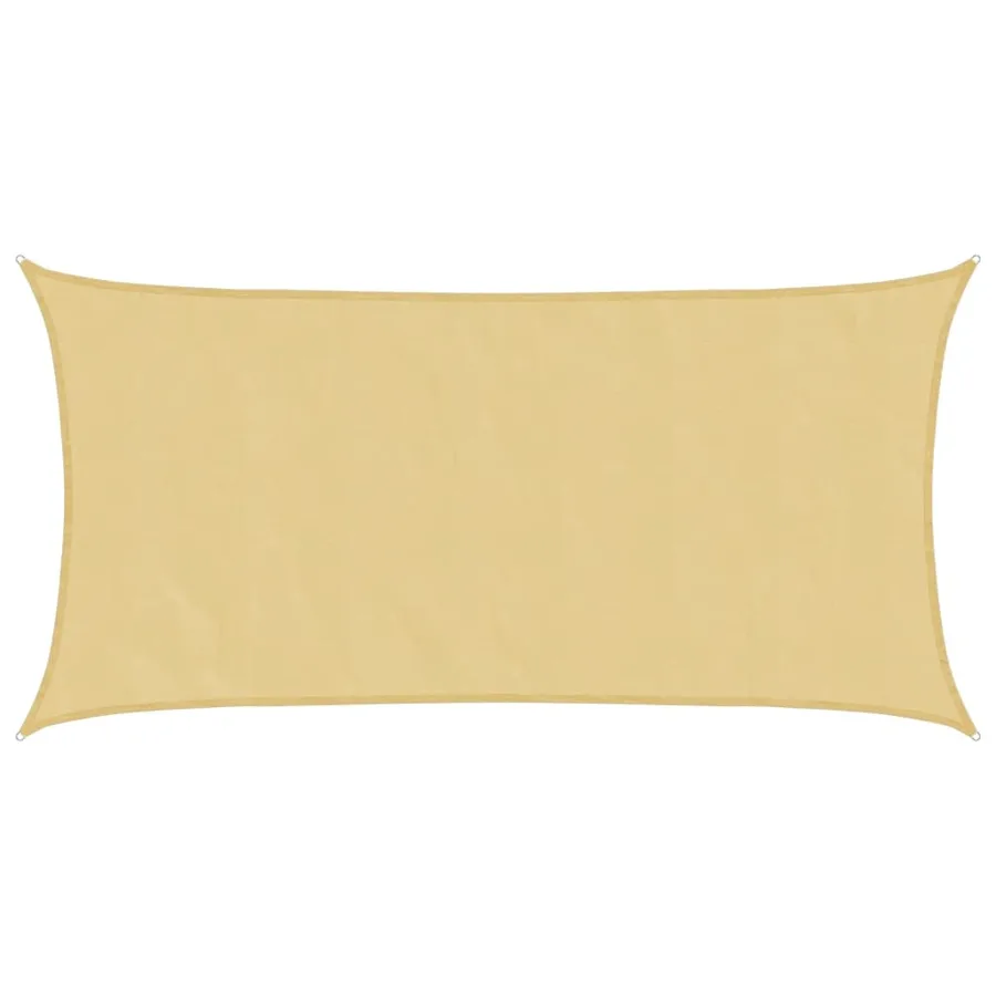 Voile d'ombrage sable 4x2 m 100 % polyester oxford - 2