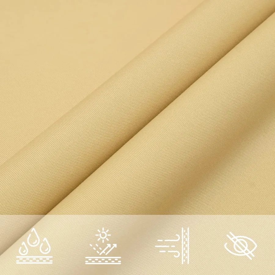 Voile d'ombrage sable 4x2 m 100 % polyester oxford - 8