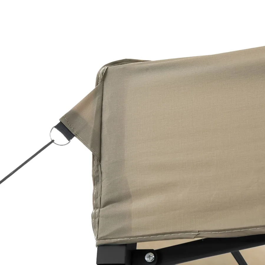 Tente de réception pliable escamotable taupe 580x292x315 cm - 6