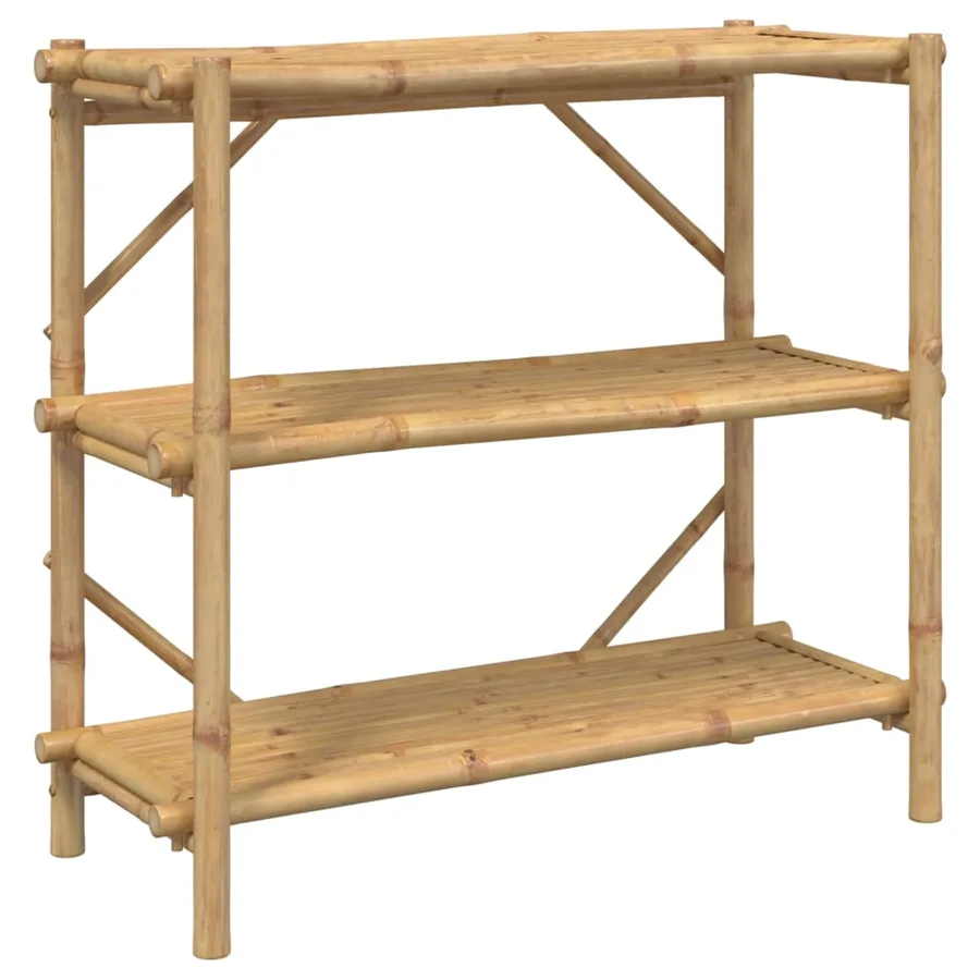 Étagère à 3 niveaux 100x40x90 cm bambou - 2