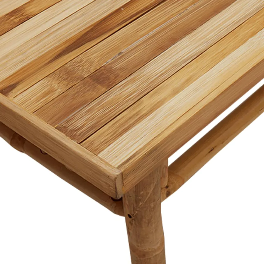 Table basse 110x55x35 cm bambou - 7
