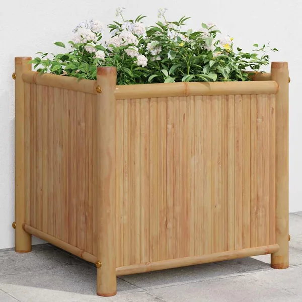 Jardinière 40x40x40 cm bambou