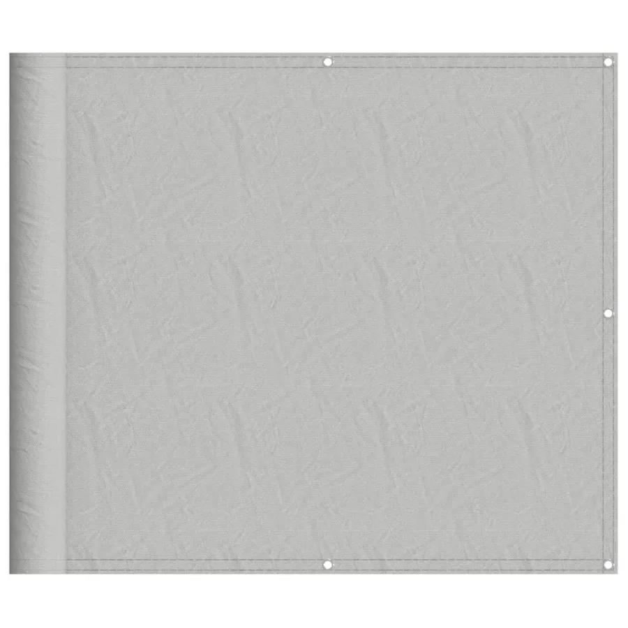 Écran de balcon gris clair 90x600 cm 100% polyester oxford - 2