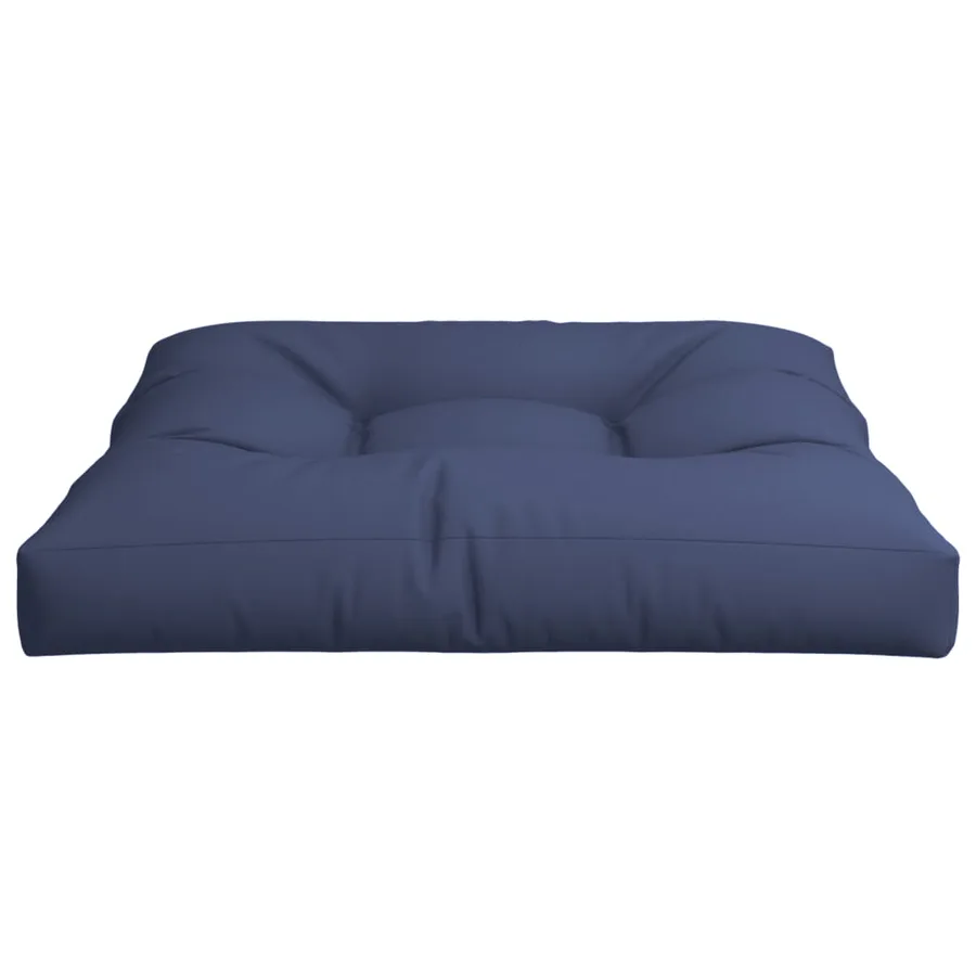 Coussin de palette bleu marine 80x80x12 cm tissu - 4