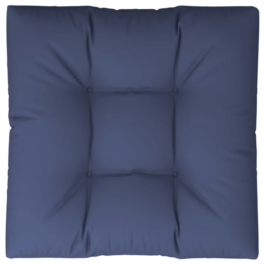 Coussin de palette bleu marine 80x80x12 cm tissu - 6