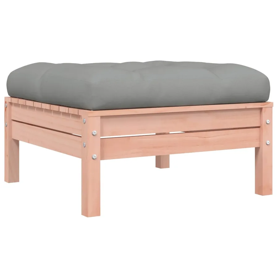 Salon de jardin 8 pcs avec coussins sapin douglas solide - 6