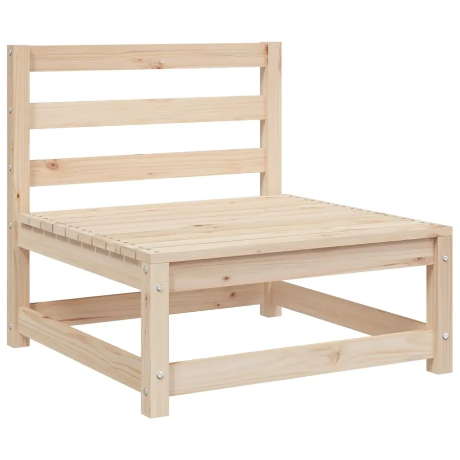 Salon de jardin 6 pcs bois de pin massif - 5