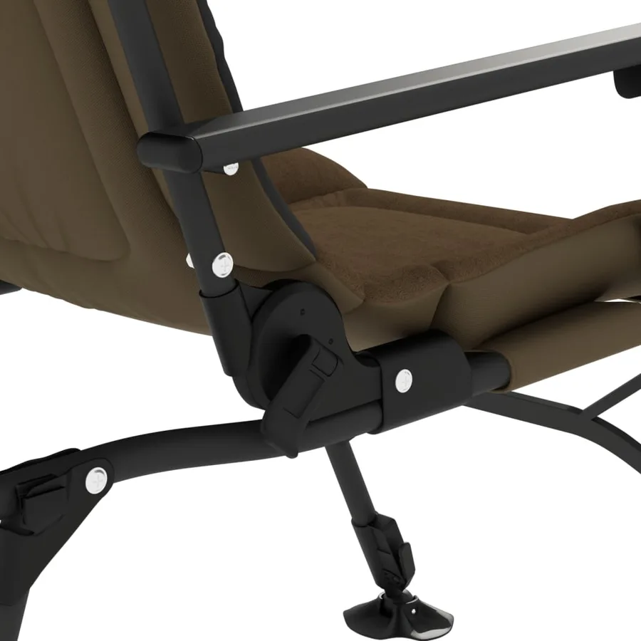 Chaise de pêche avec accoudoir pliable taupe - 8