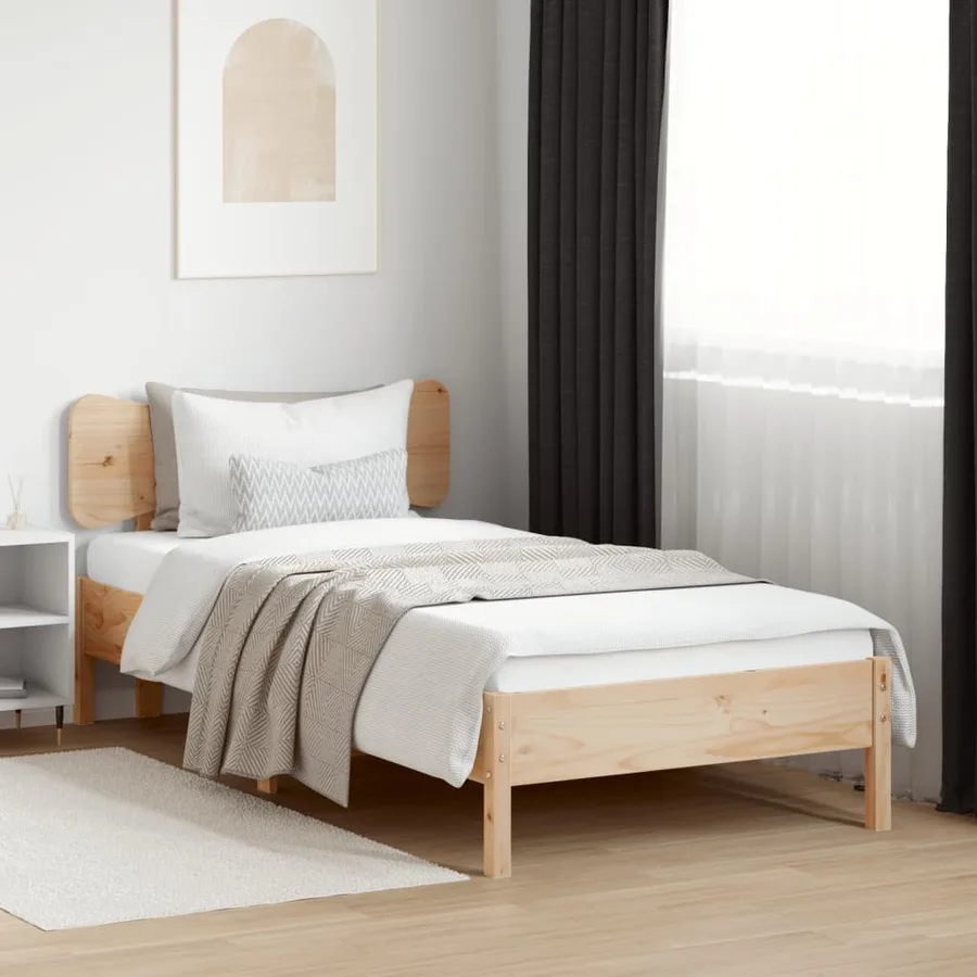 Tête de lit 75 cm bois massif de pin - 3