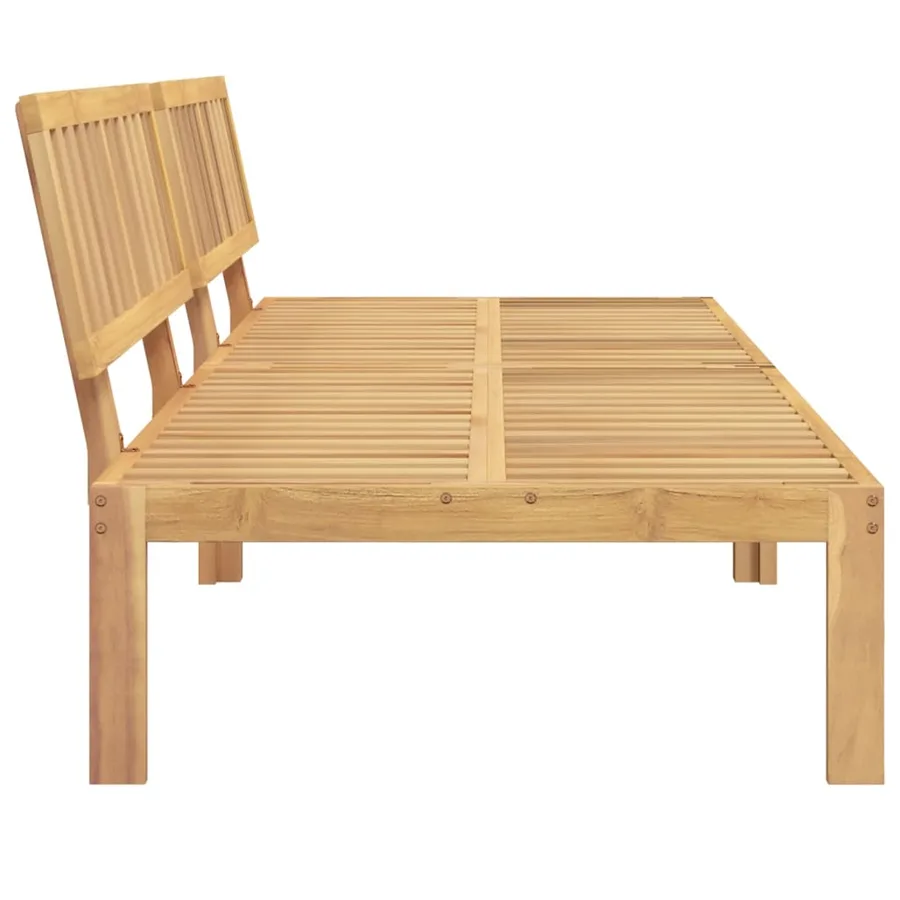Canapés centraux palette de jardin 2 pcs bois massif d'acacia - 4