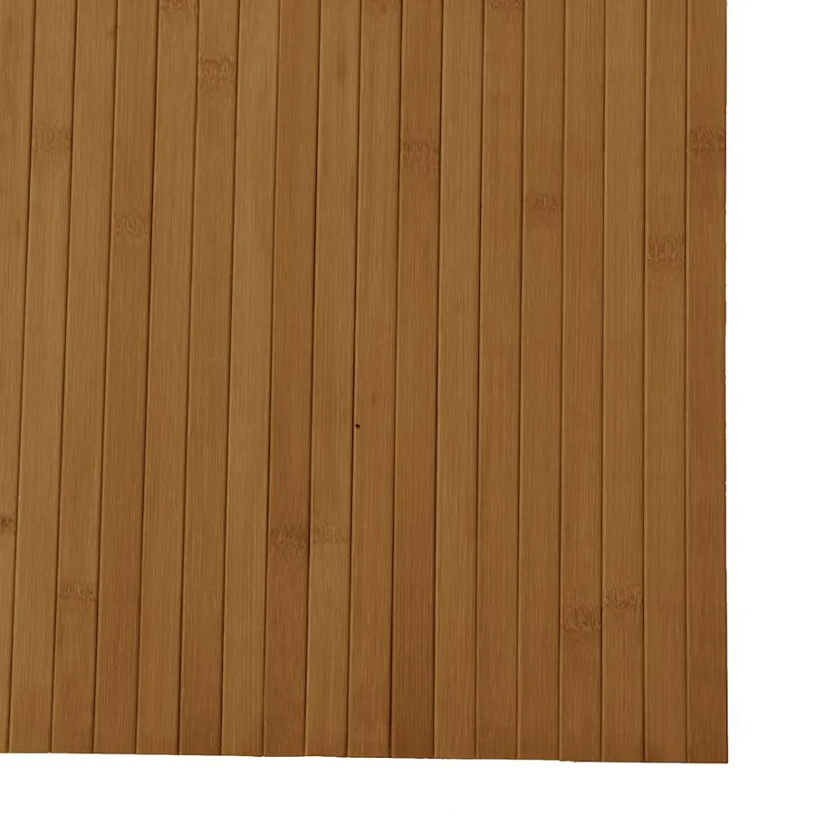 Tapis rectangulaire marron 80x200 cm bambou - 6