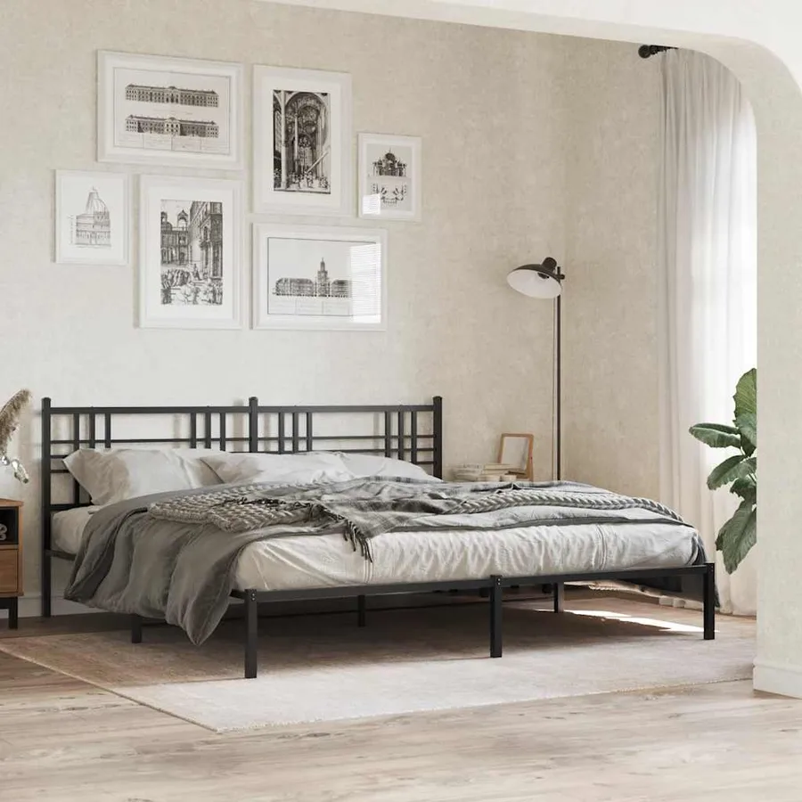 Tête de lit de remplacement métal noir 200 cm - 3