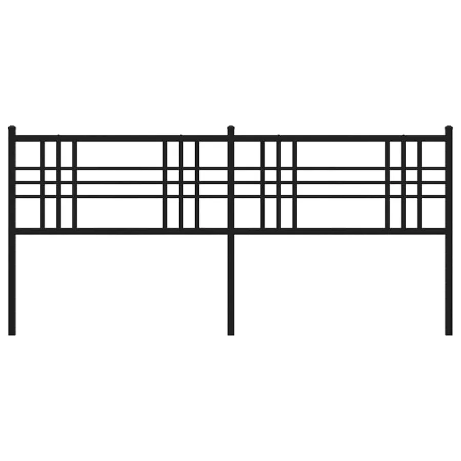 Tête de lit de remplacement métal noir 200 cm - 4