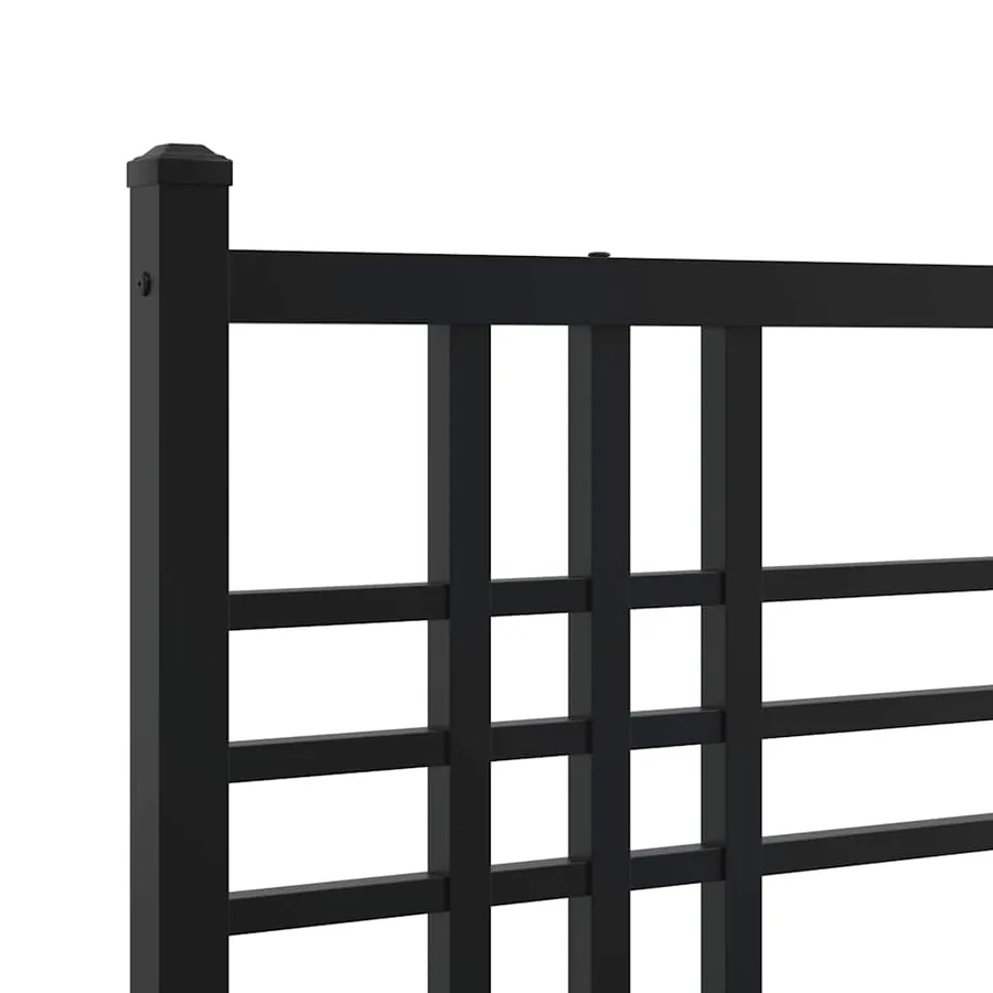 Tête de lit de remplacement métal noir 200 cm - 5