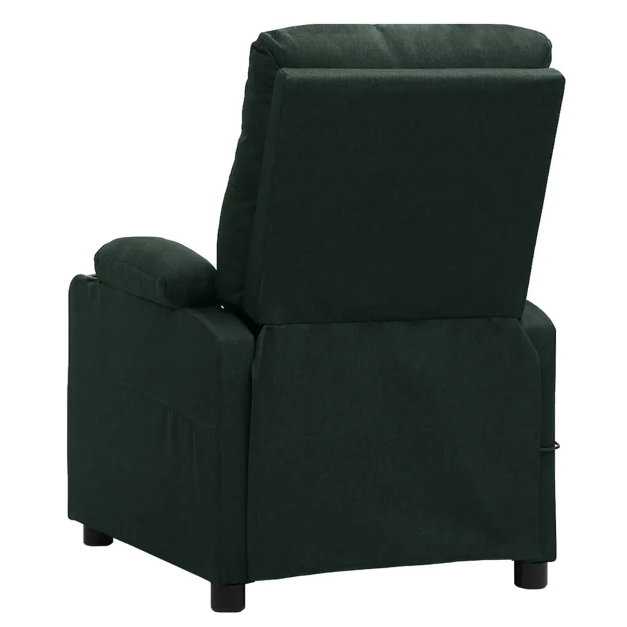 Fauteuil inclinable électrique Vert foncé Tissu - 5