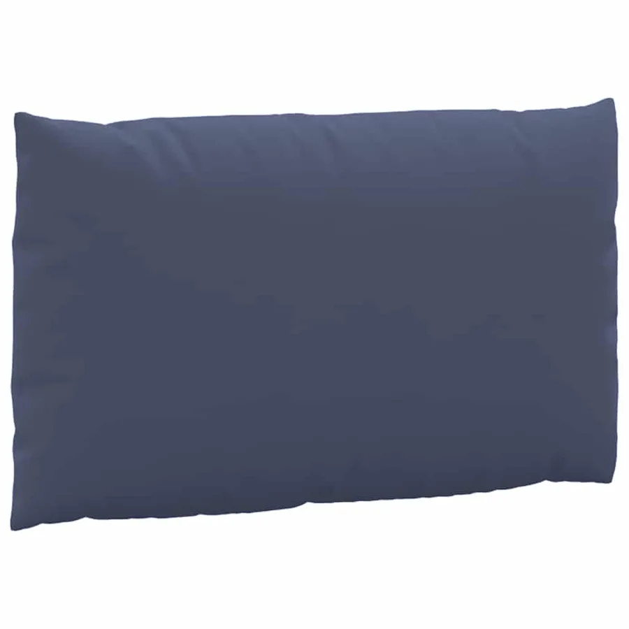 Coussins de palette lot de 2 bleu marine tissu - 5