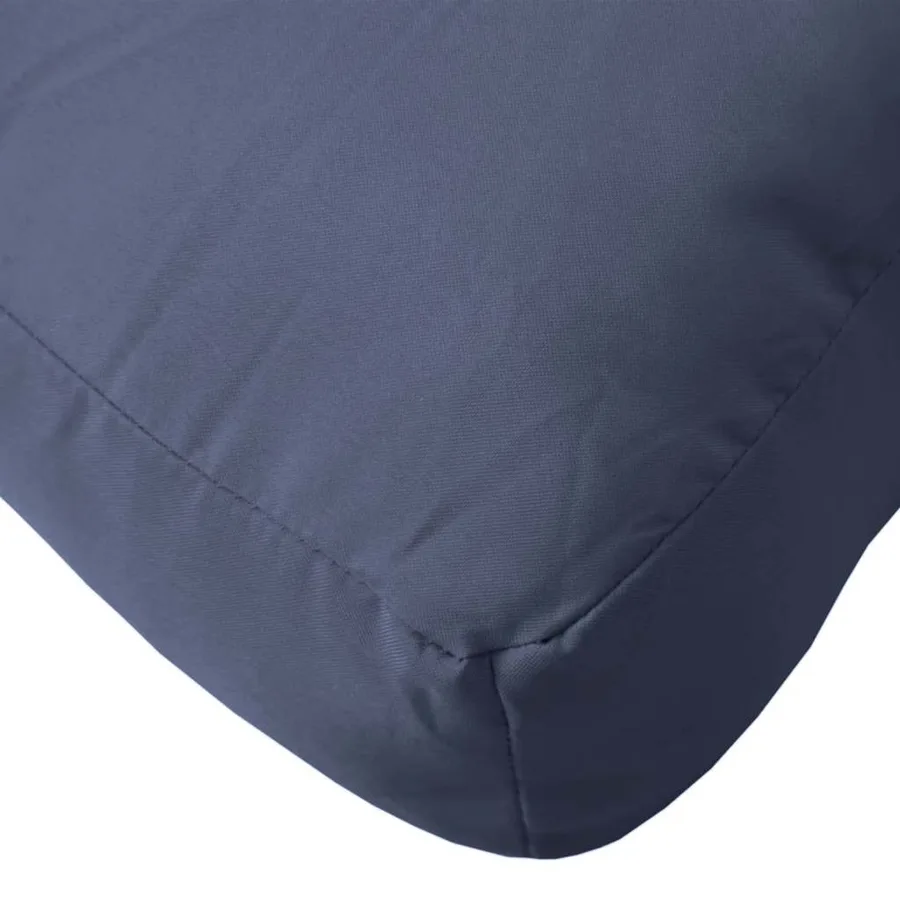 Coussins de palette lot de 2 bleu marine tissu - 8