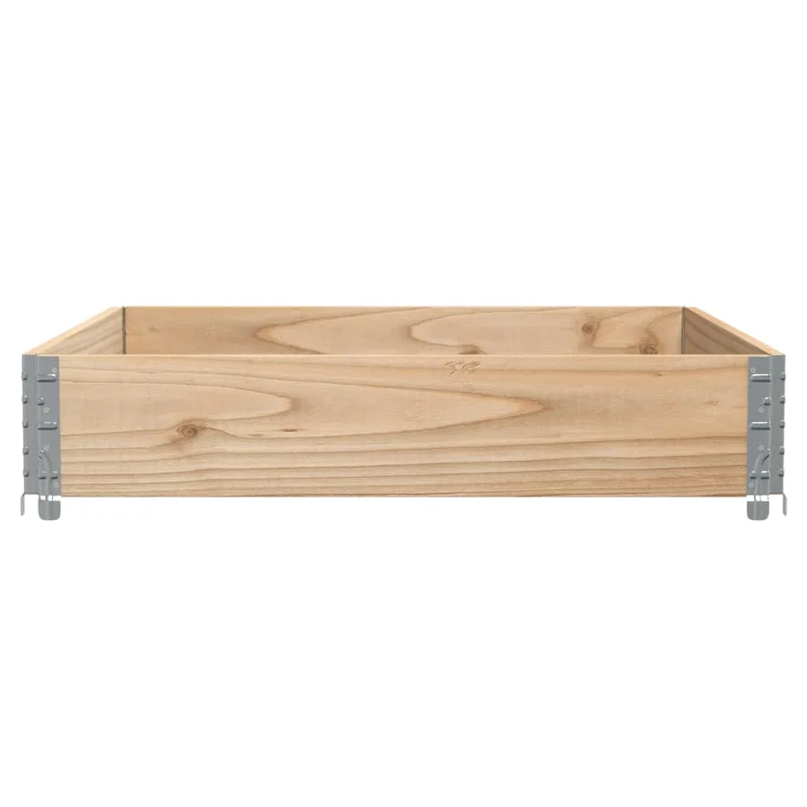 Jardinière 100x100 cm bois de pin massif - 4