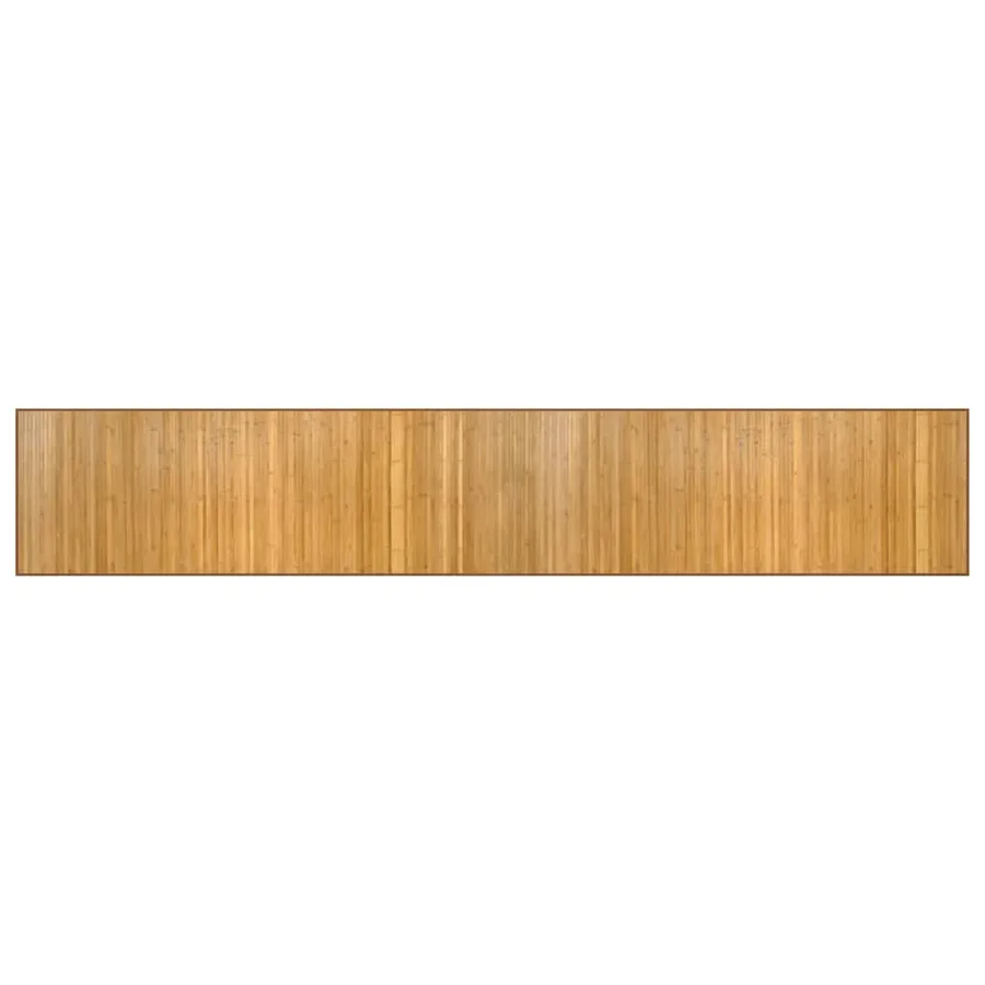 Tapis rectangulaire naturel 60x400 cm bambou - 2