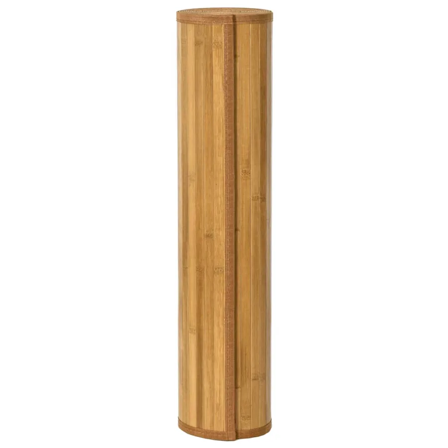 Tapis rectangulaire naturel 60x400 cm bambou - 3
