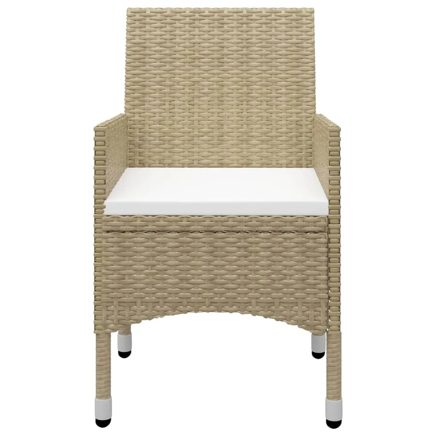 Ensemble à manger de jardin 5 pcs Beige - 4