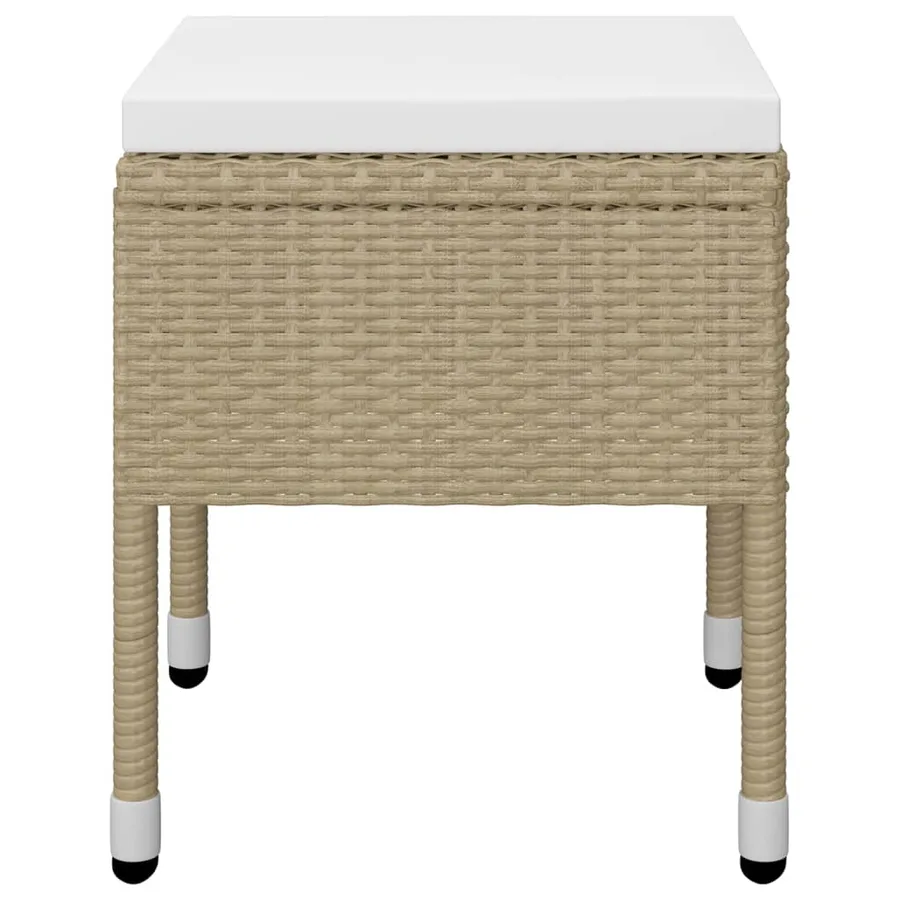 Ensemble à manger de jardin 5 pcs Beige - 6