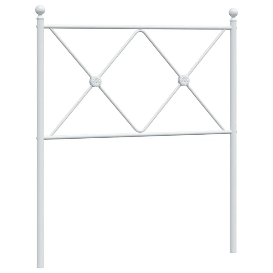 Tête de lit de remplacement métal blanc 75 cm - 2