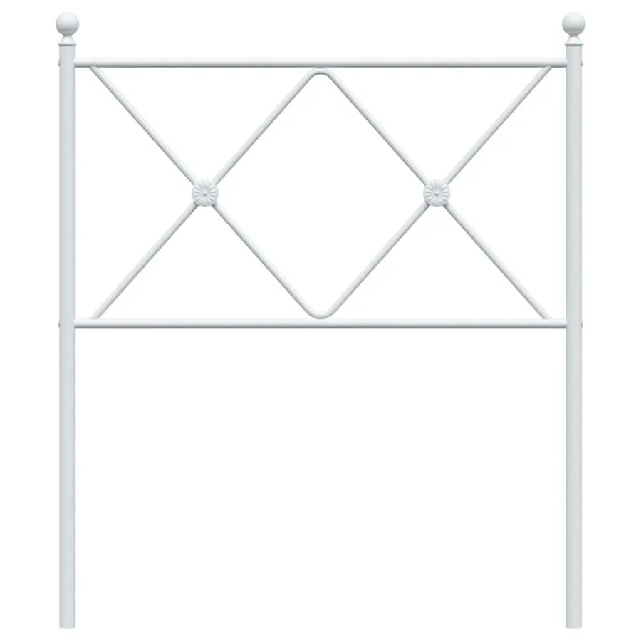 Tête de lit de remplacement métal blanc 75 cm - 4
