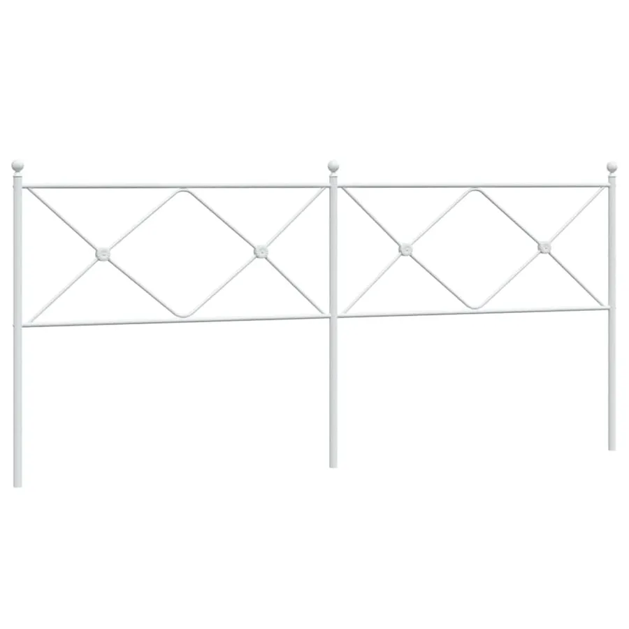 Tête de lit de remplacement métal blanc 200 cm - 2