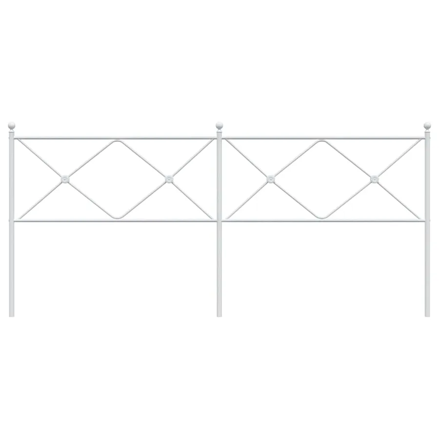 Tête de lit de remplacement métal blanc 200 cm - 4