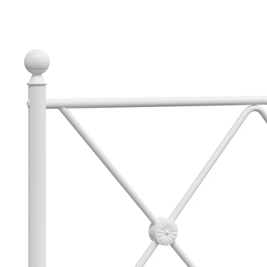 Tête de lit de remplacement métal blanc 200 cm - 5