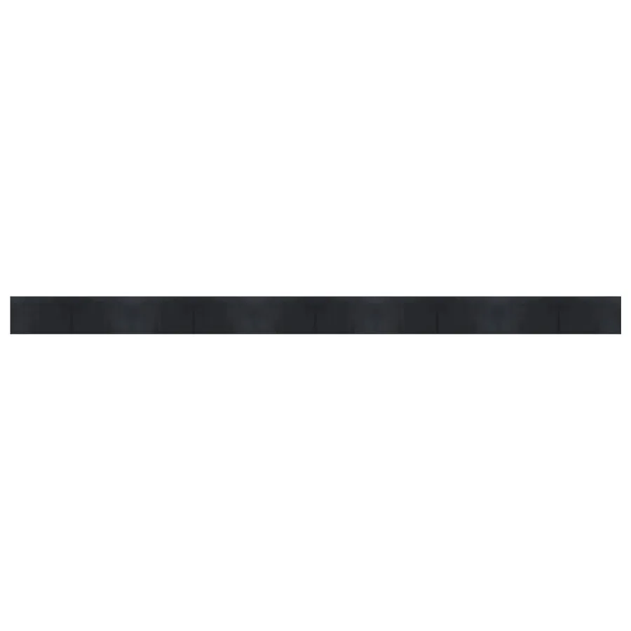 Tapis rectangulaire noir 60x1000 cm bambou - 2