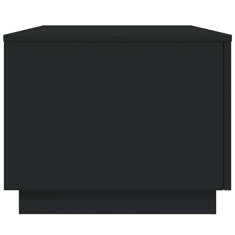 Table basse avec lumières LED noir 90x50x40 cm - 8
