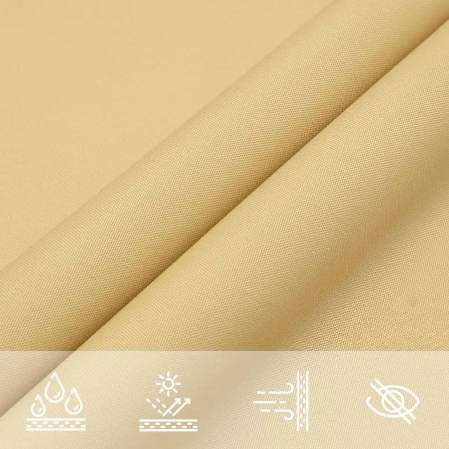 Voile d'ombrage sable 3x3 m 100 % polyester oxford - 8