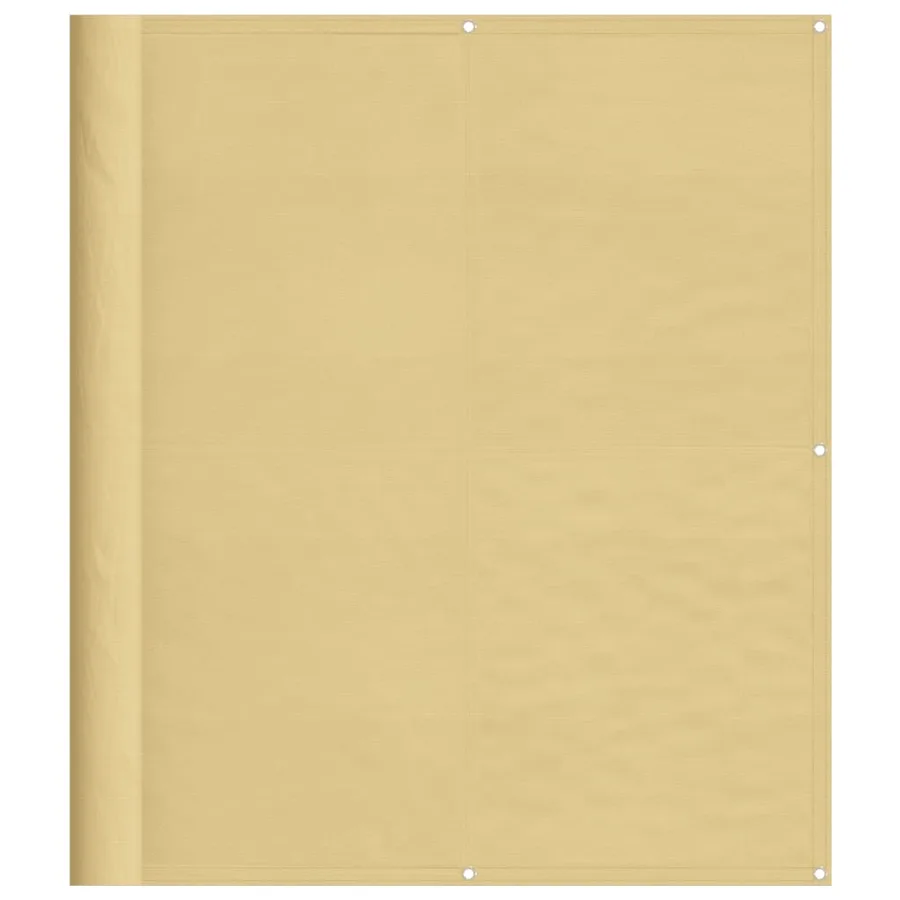 Écran de balcon sable 120x600 cm 100% polyester oxford - 2