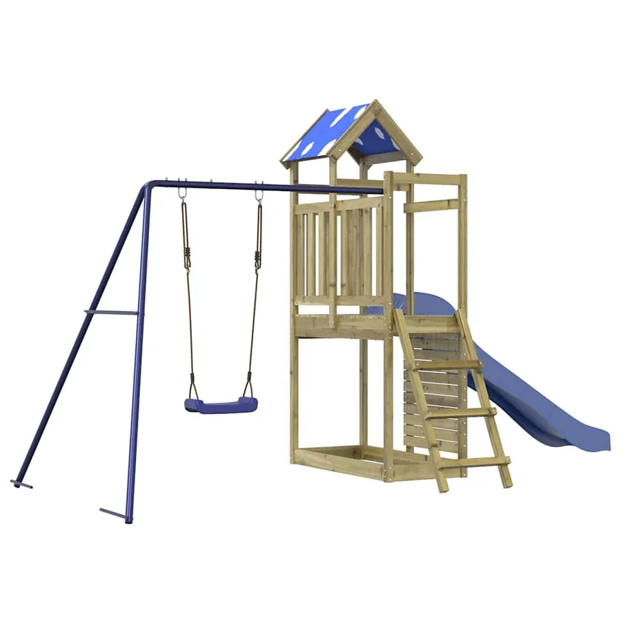Aire de jeux d'extérieur bois de pin imprégné - 2