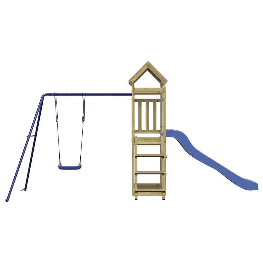 Aire de jeux d'extérieur bois de pin imprégné - 3