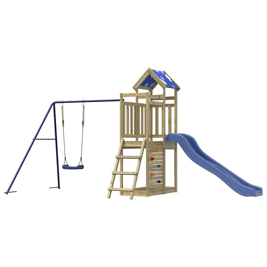 Aire de jeux d'extérieur bois de pin imprégné - 4