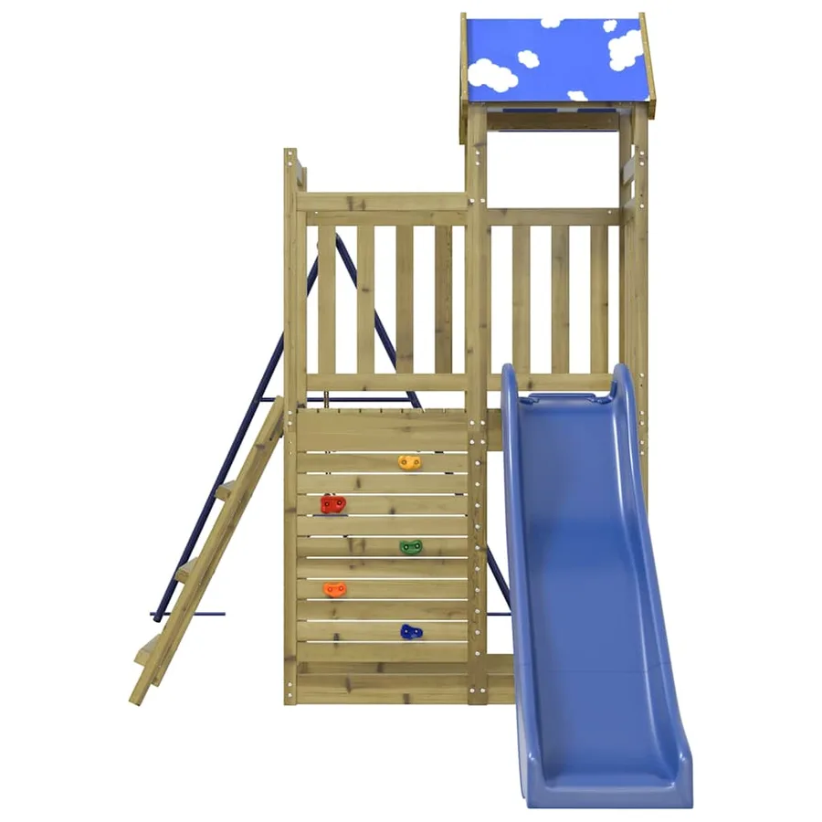 Aire de jeux d'extérieur bois de pin imprégné - 5