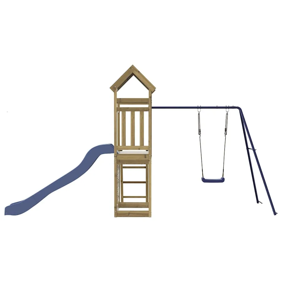 Aire de jeux d'extérieur bois de pin imprégné - 7