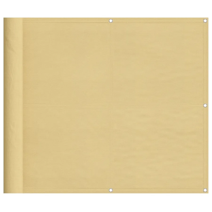 Écran de balcon sable 90x600 cm 100% polyester oxford - 2